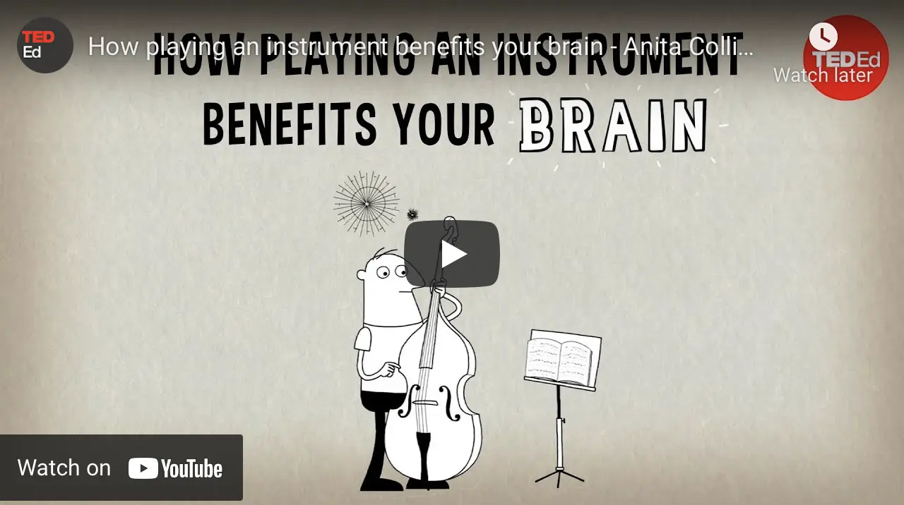 How playing an instrument benefits your brain video