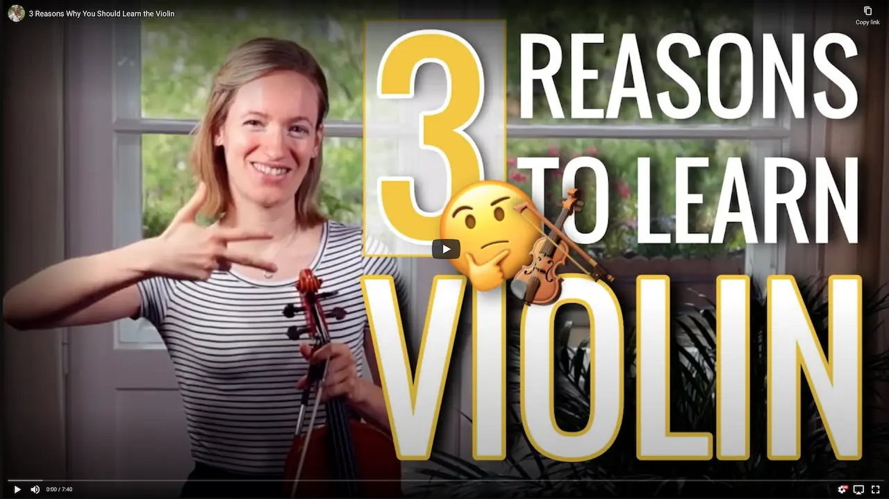 Three reasons to learn to play the violin video